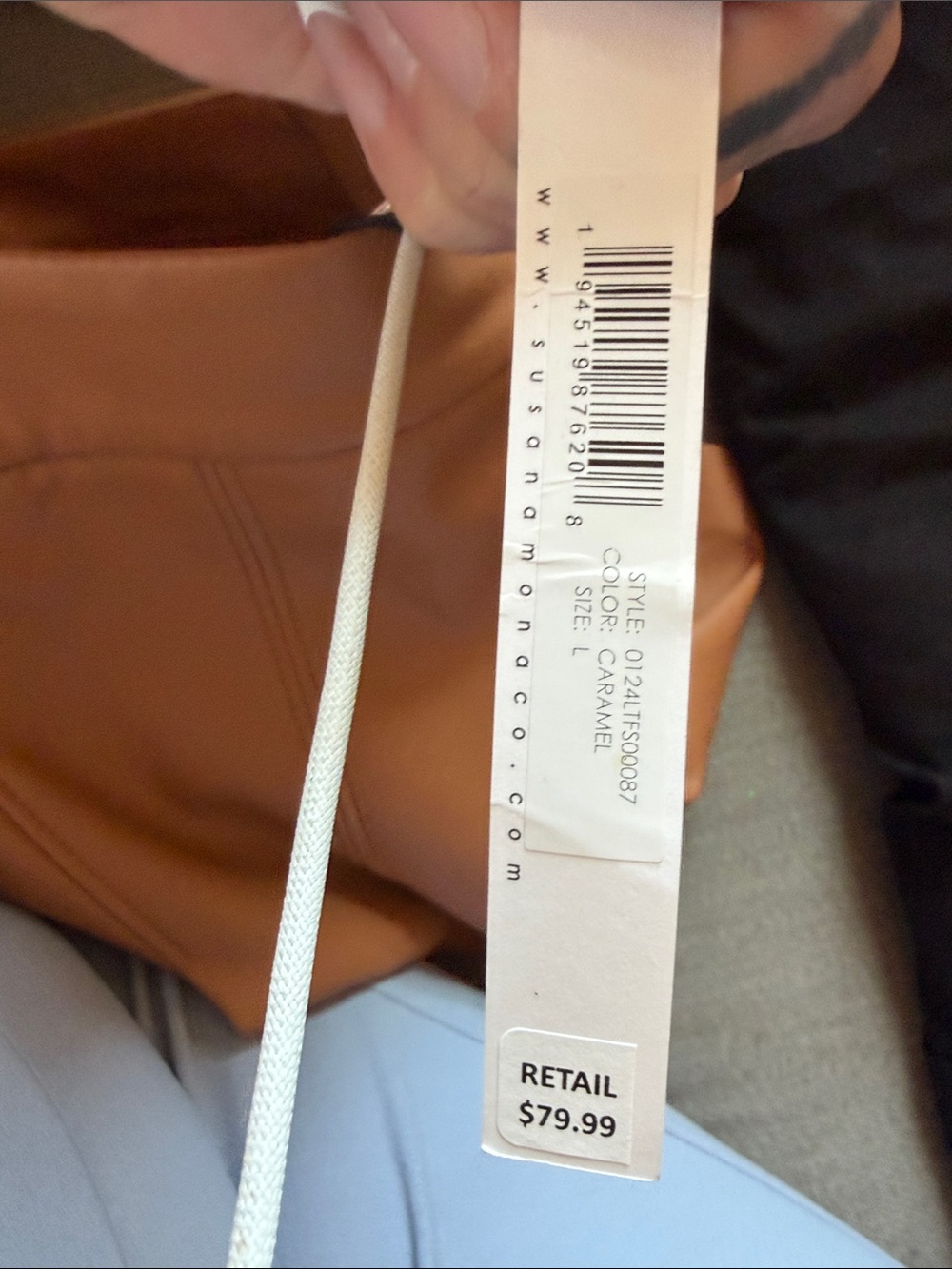 Susana Monaco Cognac Pleated Mini Skirt - Picture 2 of 6